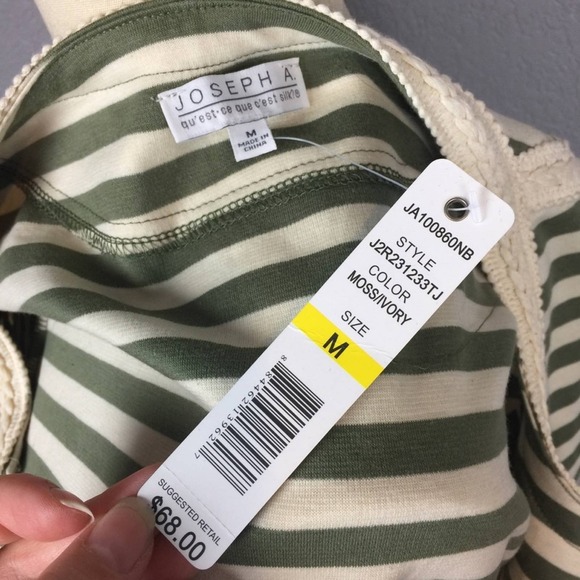 BNWT •Joseph A.• Cropped Striped Jacket - Picture 6 of 7